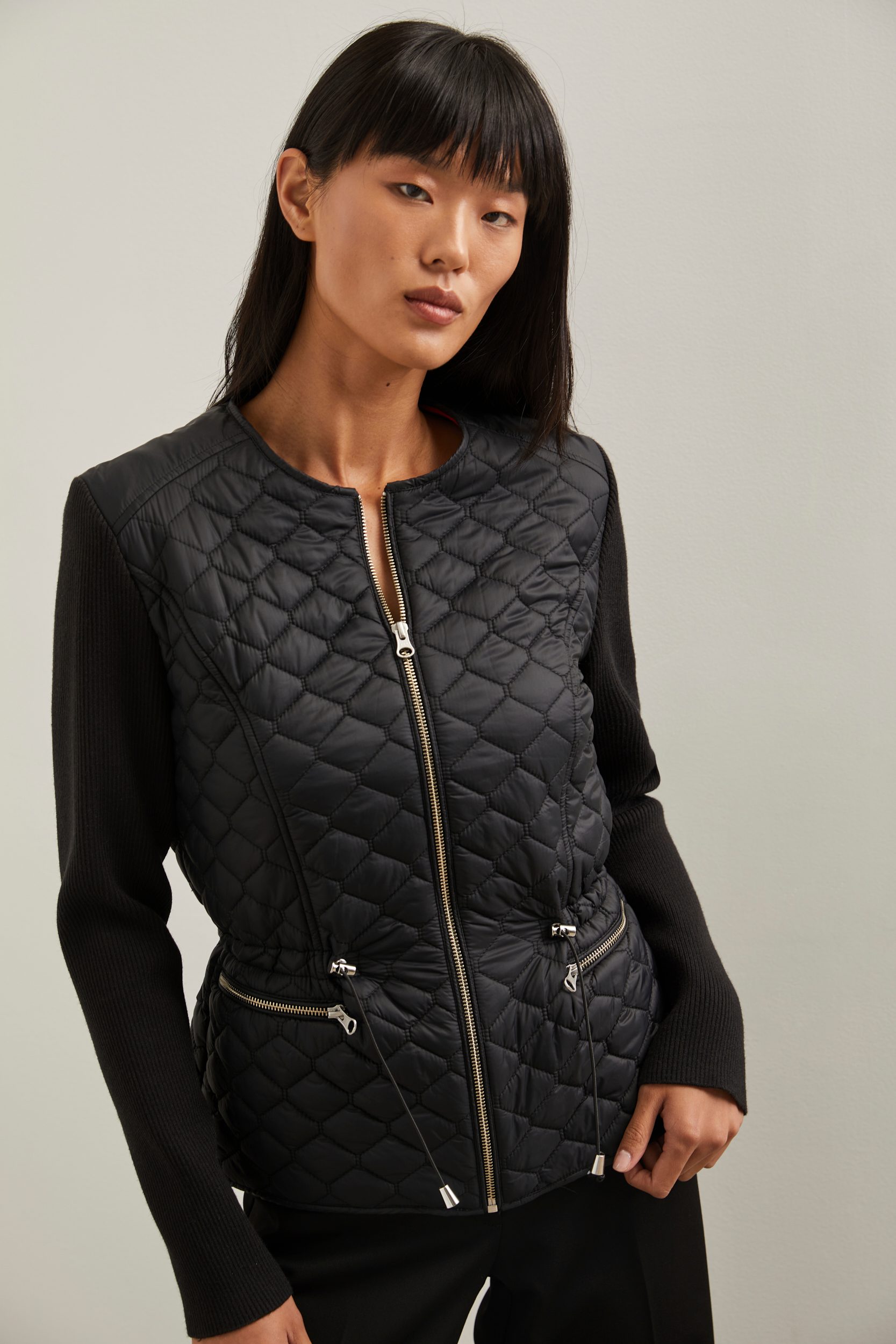 ladies short quilted jacket