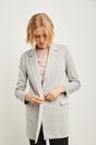 Stretch double breasted coat - Multi Grey