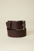 Pebble leather casual belt