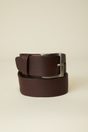 Pebble leather casual belt - Dark Brown;Black