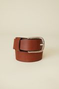 Pebble leather casual belt