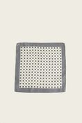 Micro pattern silk pocket square