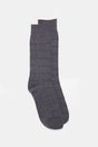 Checkerboard combed cotton soc - Navy;Charcoal;Black