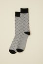 Argyle socks - Multi Grey