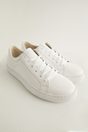 Leather sneaker - White