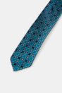 Foulard pattern thin tie - Multi Blue