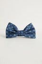 Dots pattern silk bow tie - Multi Blue