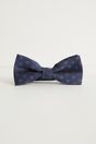 Dots pattern silk bow tie - Multi Blue
