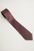 Dots pattern silk tie