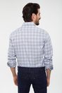Stretch check shirt - Multi Blue