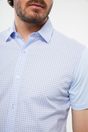 Jersey back micro patterns printed shirt - Multi Blue