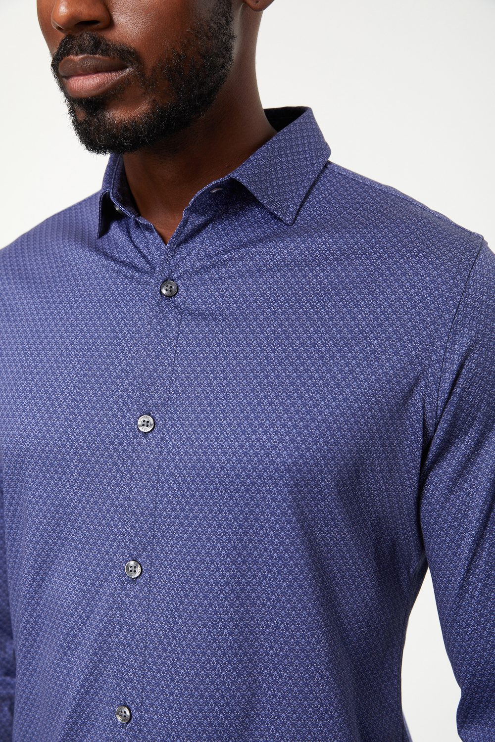 Micro Pattern Jersey Shirt