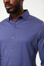 Micro pattern jersey shirt - Multi Purple