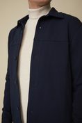 Overshirt with flap pockets