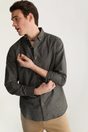 Fitted chambray look shirt - Multi Green