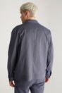 Wide pockets overshirt with snaps - Multi Blue