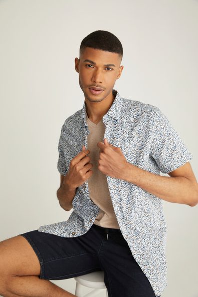 Abstract print Fitted shirt