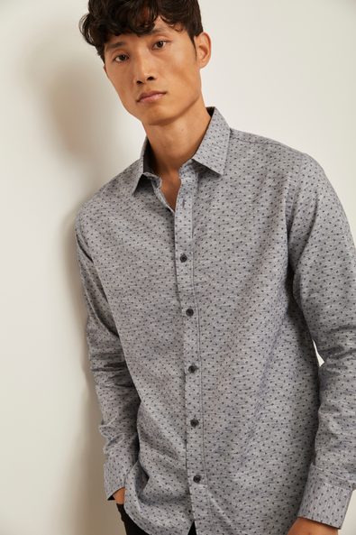 Micro print Fitted shirt