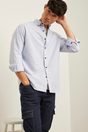 Comfort fit oxford shirt - White;Light blue