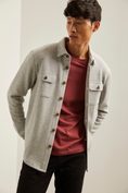 Overshirt with flap pockets