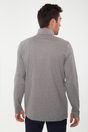Turtleneck long sleeve t-shirt - Medium Heather Grey;Black