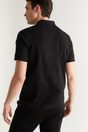 Polo with zip pocket - Black
