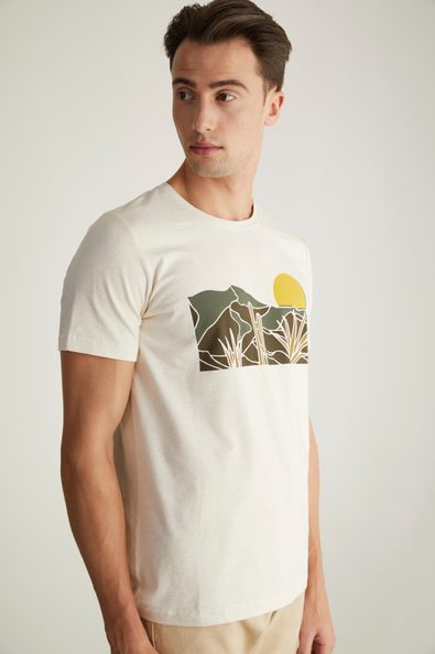 Desert print t-shirt