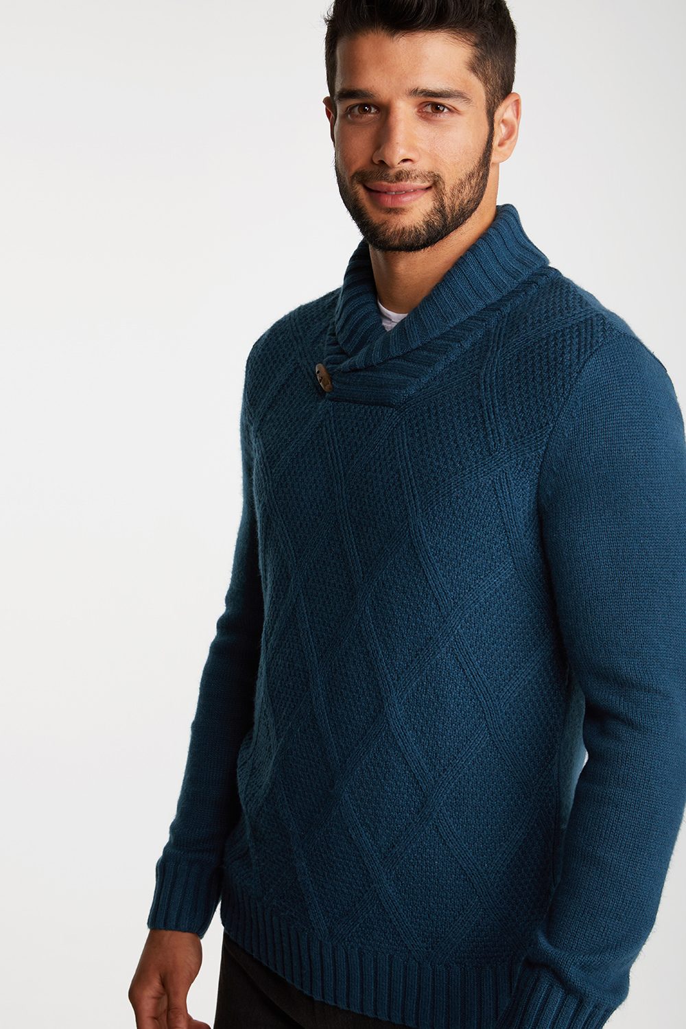 shawl collar hoodie