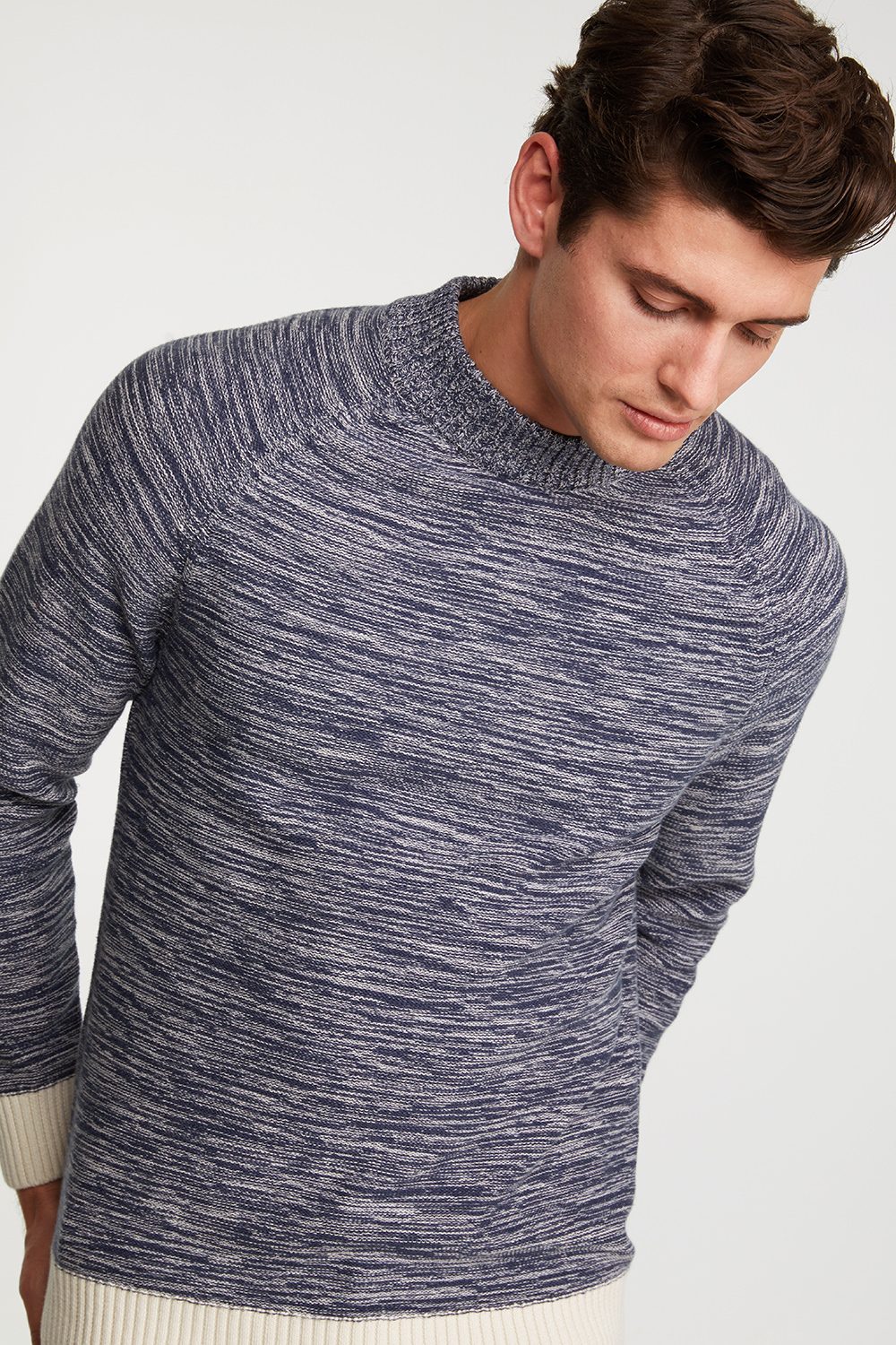 long mock neck sweater