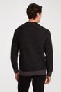 Two tone mock neck sweater - Multi Black