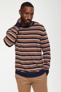 Striped crew neck sweater - Multi Beige