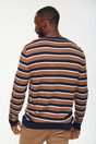 Striped crew neck sweater - Multi Beige