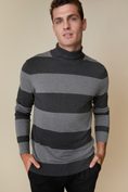 Striped turtle neck sweater