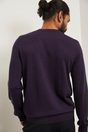Two tone merino wool crew neck - Multi Purple