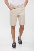 5 pocket textured bermuda shorts