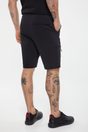 Knitted bermuda shorts with drawstring - Black