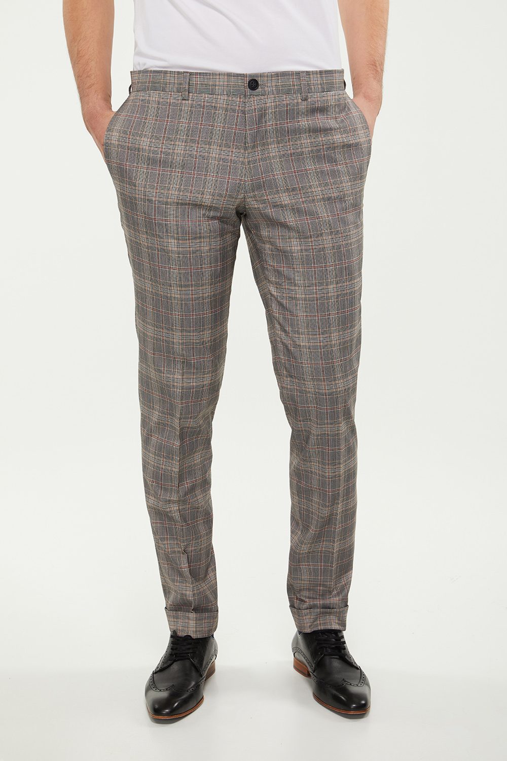 checkered men's pants