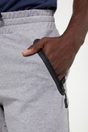 Zip pocket jogger pant with drawstring - Light Heather Grey;Black