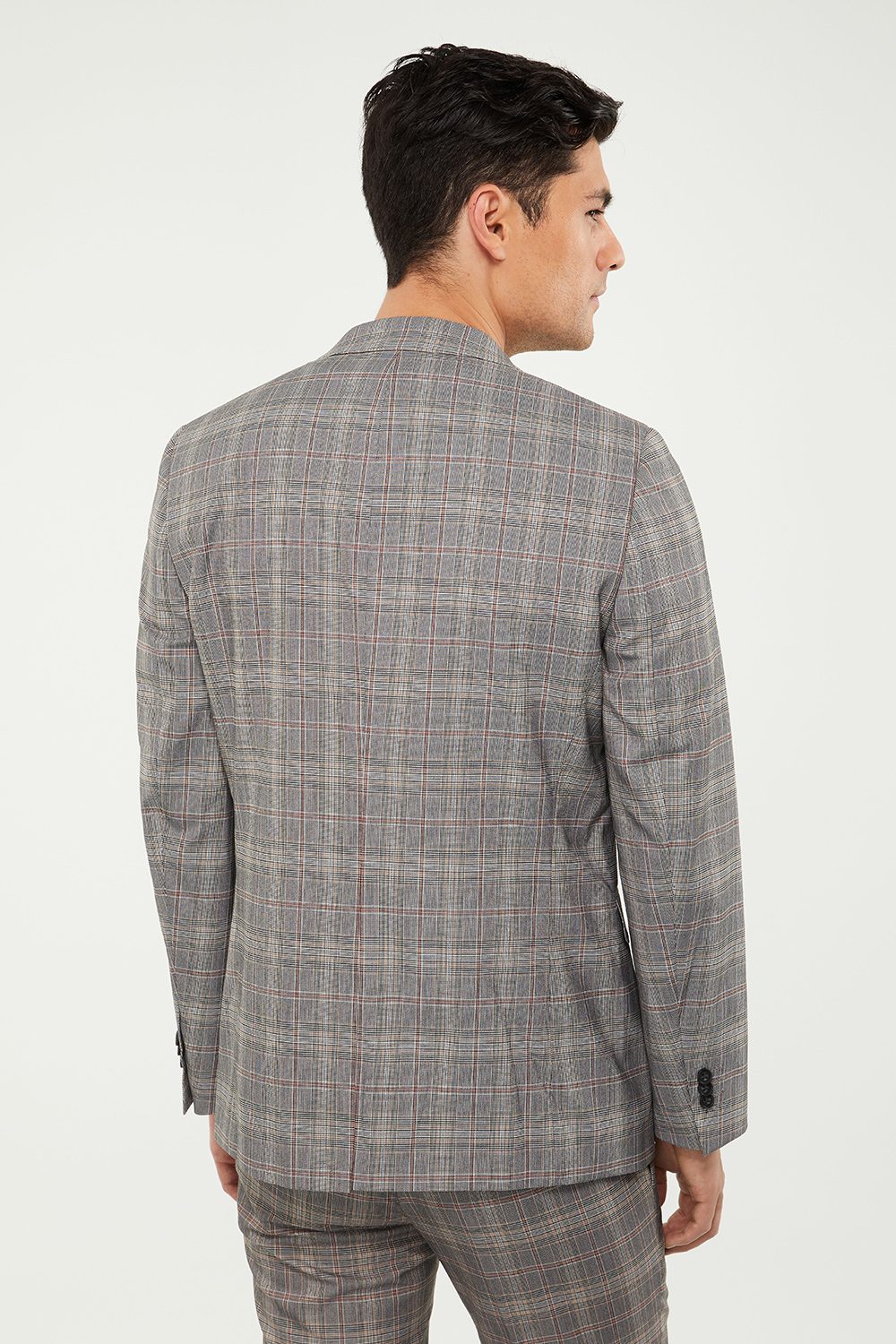 Extra-fitted Check Blazer