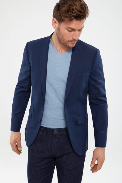 Solid colour Extra-fitted blazer