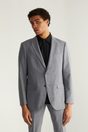 Fitted solid blazer - Medium Grey