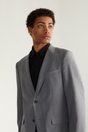 Fitted solid blazer - Medium Grey