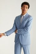 Extra-fitted solid colour blazer