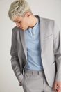 Patch pocket two tone fitted jacket - Multi Grey