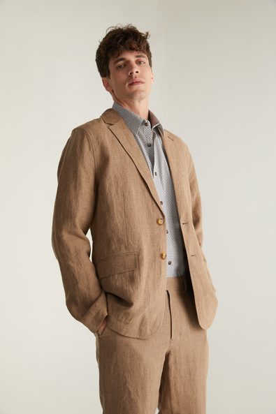 Linen fitted jacket