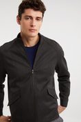 Raglan sleeve jacket with zip